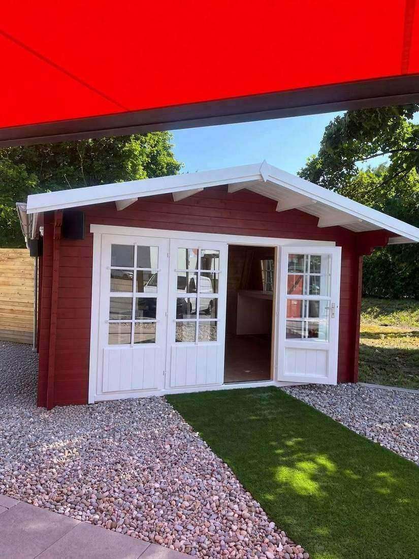 Gartenhaus Holz und Grillkota Ausstellung