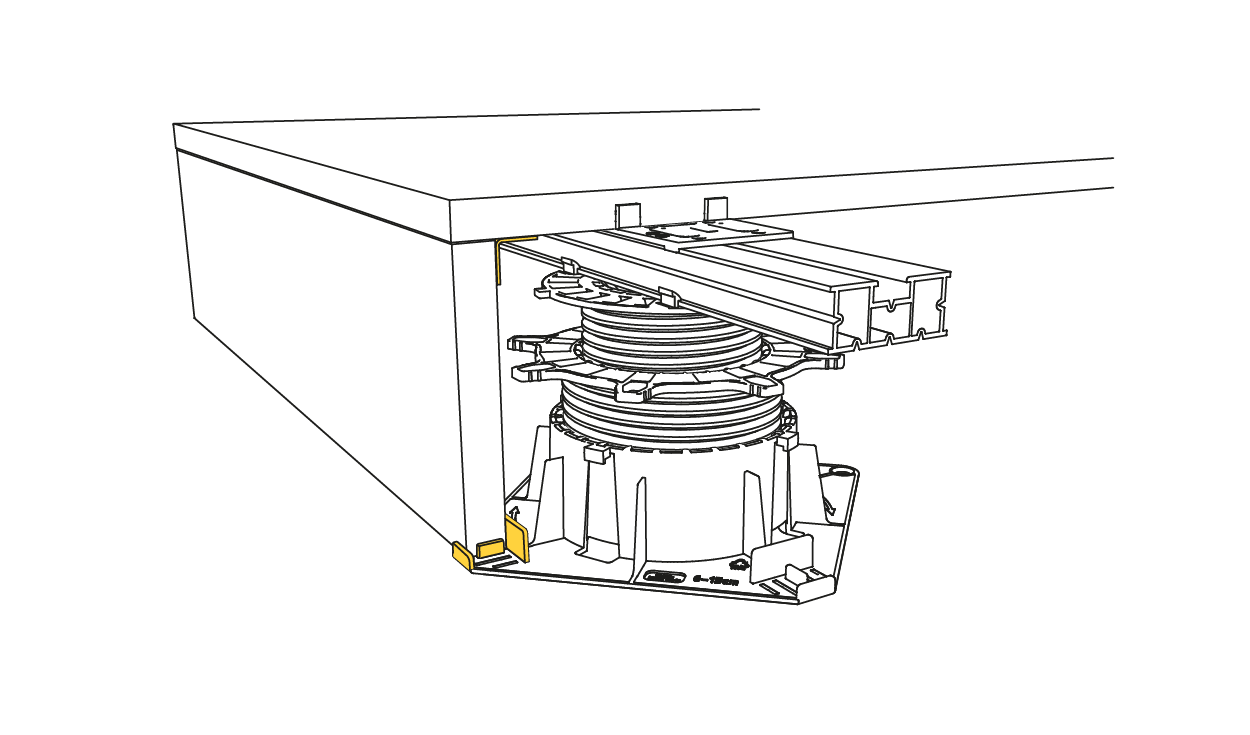 Saubere Fugen und Drainage unter Platten