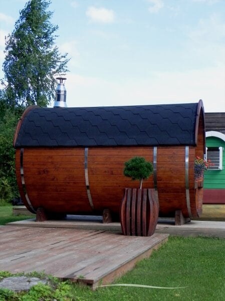 Saunafass Ø 2,2 × 2,5 m