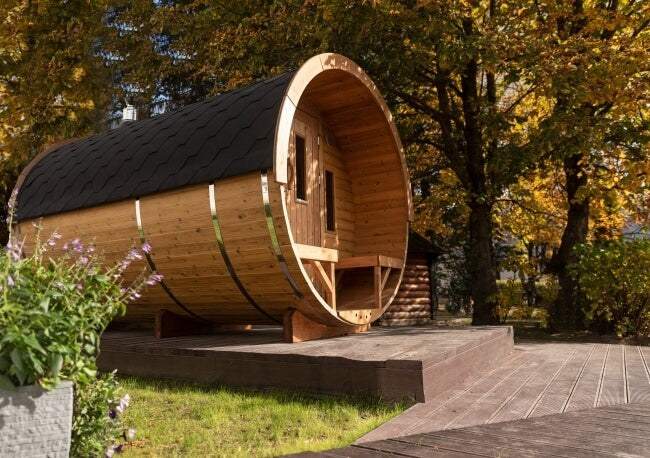 Saunafass Ø 2,2 × 3,5 m