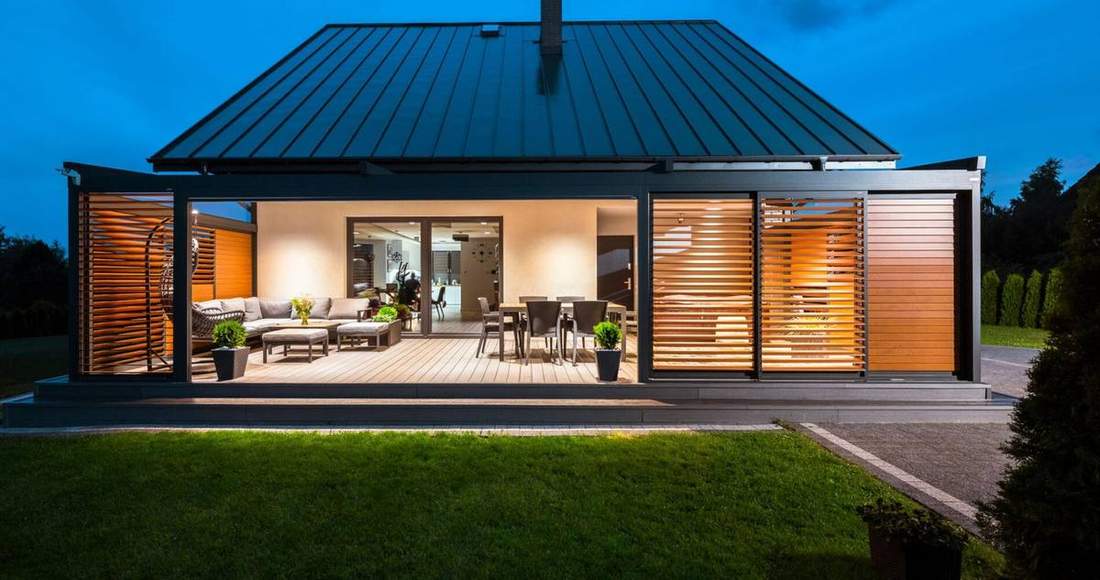 Tarasola Shutters am Terrassendach